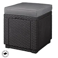 Keter Dārza krēsls/uzglabāšanas kaste Cube ar spilvenu pelēks 29192157939
