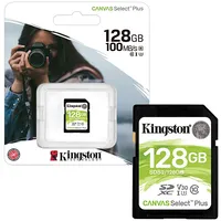Kingston Canvas Select Plus 128Gb Sd Card Class 10 Uhs-I Sds2/128Gb Atmiņas karte