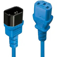 Lindy Power Cable Extension 2M, Blue 30472