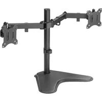 Logilink Dual Monitor Stand Bp0099 Desk Mount, 17-32 , Maximum weight Capacity 8 kg, Black