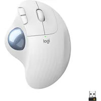 Logitech Optical Wireless Mouse Ergo M575 White 910-005872