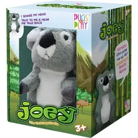 Pugs At Play Joey The Talking Koala Grey and White Toy Pap16 Runājoša koala