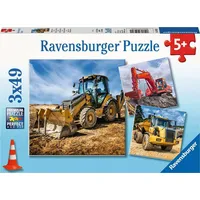 Ravensburger Puzzle 3X49 gabaliņu Digger at work 05032 4005556050321