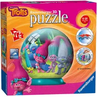 Ravensburger Trolls 3D Puzzle Ball for Kids Age 6 Years Up - 72 Pieces 12197 4005556121977