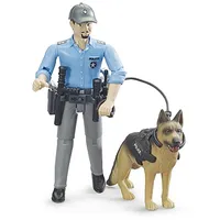 Bruder Bworld Police Officer With Dog 62150