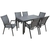 Dārza mēbeļu komplekts Delgado galds un 6 krēsli 4741617108913