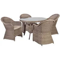 Dārza mēbeļu komplekts Toscana galds un 4 krēsli 4741617101976