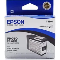 Epson ink cartridge photo black for Stylus Pro 3800, 80Ml C13T580100