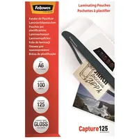 Fellowes A6 Glossy 125 Micron Laminating Pouch - 100 pack 5307201