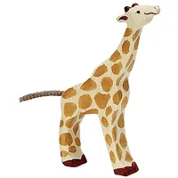 Goki Giraffe, small, feeding 80157 koka rotaļlieta žirafe