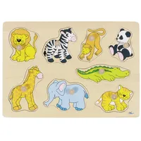 Goki Zoo animals, lift-out puzzle 57874