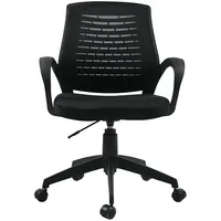 Mācību krēsls Brescia 61,5Xd57Xh91-102Cm, sēdeklis audums, krāsa melns, atzveltne tīklveida 4741243027701