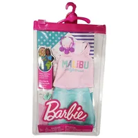 Mattel Barbie Fashion Pack Skirt With Malibu T-Shirt Gwd96 / Hbv35 apģērba komplekts lellei