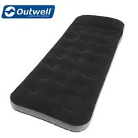 Outwell Classic w/ Pillow  Pump Single Sleeping Mat, Black Grey 400049