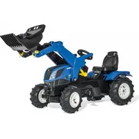 Rolly Toys Traktors ar pedāļiem rollyFarmtrac New Holland kausu un piepuš. riteņ, 611270  3