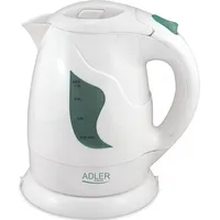 Adler Ad 08 Standard kettle, Plastic, White, 850 W, 1 L, 360 rotational base W