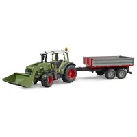 Bruder Fendt Vario 211 with frontloader and tipping trailer 02182