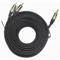 Cable Audio 3.5Mm To 2Rca 10M/Gold Cca-352-10M Gembird