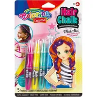 Colorino Creative Hair chalk Metallic 5 colours 68680Ptr 5907690868680