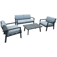 Dārza mēbeļu komplekts Delgado galds, dīvāns un 2 krēsli 4741243193932