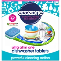 Ecozone trauku mazgājamās mašīnas tabletes Ultra 25 gab. Dtu25