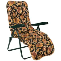 Guļamkrēsls Baden-Baden ar spilvenu black floral pad K109540 4741617111913