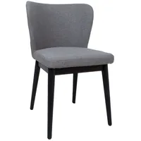 Krēsls Lisbon 53,5X54Xh81,5Cm, sēdvieta un atzveltne audums, krāsa peleks, koka melns kājas 4741243181038