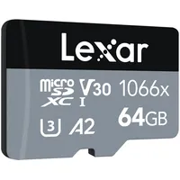 Lexar High-Performance 1066X microSDXC 64Gb Uhs-I Lms1066064G-Bnang