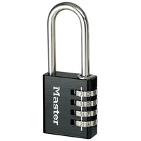 Masterlock 7640Eurdblklh Piekaramā atslēga ar 4 ciparu kodu 40X51Mm