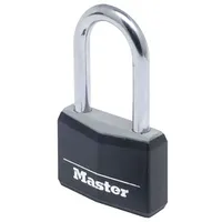 Masterlock 9140Eurdblklf Piekaramā atslēga alumīnija 40Mm Melna 38Mm