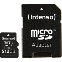 Memory Micro Sdxc 512Gb Uhs-I/W/Adapter 3423493 Intenso