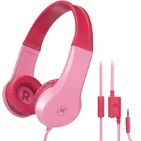 Motorola Kids Wired Headphones Moto Jr200 Built-In microphone, Over-Ear, 3.5 mm plug, Pink 505537470993