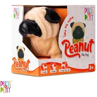 Peanut Walking Dog The Pug Toy Pap28 Staigājošs suns