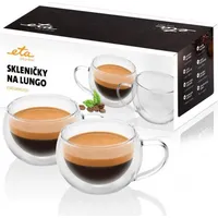 - Eta Lungo cups Eta518091010 For coffee, 2 pcs, Dishwasher proof, Glass