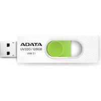 A-Data Auv320 128Gb Usb Flash Drive, 3.1 White/Green Auv320-128G-Rwhgn