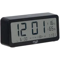 Adler Alarm Clock Ad 1195B Black, function Modinātājs ar baterijām