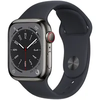 Apple Watch Series 8 Cellular 41Mm Graphite Stainless Steel / Midnight Mnjj3 Mnjj3El/A