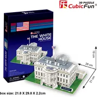 Cubic Fun Cubicfun 3D puzle Baltais Nams, Asv C060H