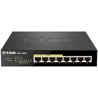 D-Link 8-Port Gigabit Poe Switch Dgs-1008P Unmanaged, Desktop