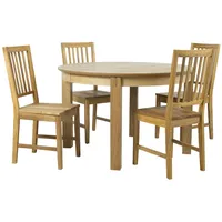 Dining set Chicago New with 4-Chairs 19954, oak 4741617106490