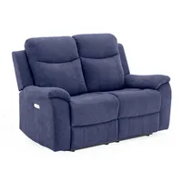 Dīvāns Milo 2-Vietīgs 155X96Xh103Cm, ar elektrisko mehānismu, zils 4741243137981