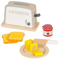 Goki Toaster 51507 koka rotaļu tosteris