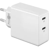 Goobay Dual Usb-C Pd Fast Charger 36 W, White 61758