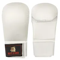 Karate gloves Matsuru with velcro closure, synthetic leather, L white 04892