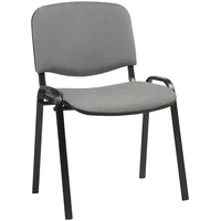 Klienta krēsls Iso 54,5Xd42,5Xh82/47Cm, sēdeklis audums, krāsa pelēks, rāmis melns 5903038641649