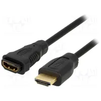Logilink Hdmi Cable Type A Male - Female Ch0056 Black, 2 m