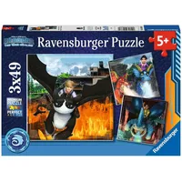 Ravensburger Puzzle 056880 3X49 gabaliņi Disney Dragons 4005556056880