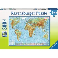 Ravensburger puzzle world map 300 gabaliņi xxl 13097 4005556130979
