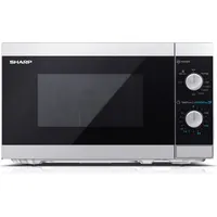 Sharp Microwave Oven with Grill Yc-Mg01E-S Free standing, 800 W, Grill, Silver