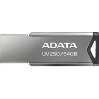 A-Data Usb Flash Drive Uv250 64Gb, Silver Auv250-64G-Rbk